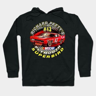 NASCAR Richard Petty's #43 Plymouth Superbird 1970 Vintage Racing Car Hoodie